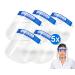 5 Pack Face Shield with anti-fog visor and comfortable padding - face shield face shield visor spit guard...