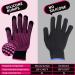 Teenitor Heat Resistant Gloves with Silicone Bumps - Professional Mitts for Hair Styling - Universal Fit Size - Rose Red - Buy Online on SooperMarket.com