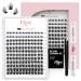 DIY Eyelash Extension Kit 144 Pcs Lash Clusters Thin Band Cluster Lashes with Super Hold Mascara Brush Bond and Seal Eyelash Glue and Lash Applicator eyelash cluster extensions Set (R-08 Kit) 1 Count (Pack of 3) R-08 KIT mix 8-16mm (1 Count Three-piece se