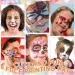 24-Piece Face Paint Stencils for Kids & Halloween Makeup - Vivid Style - Buy Online on SooperMarket.com