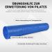Premium Yoga Roll & Pilates Fascia Roller - 90 x 15 cm - Blue for Stretching & Recovery - Buy Online on SooperMarket.com