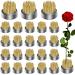 24Pcs Kenzan Ikebana Flower Frogs  Japanese Mini Kenzan Floral Frog 23mm/0.9inch Diameter Floral Ikebana Flower Arranger Pin Holder for Flower Arrangement  Plant Fixation  Plant Decoration 24 Pieces Flower Frog Holder