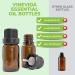 Refillable Empty Amber Glass Bottles for Essential Oils - 12 Pack with Dropper and Cap - DIY Aromatherapy Kit - Buy Online on SooperMarket.com