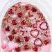 RUNRAYAY 30Pcs Heart Nail Charms Red Nail Gems 3D Metallic Nail Rhinestones for Acrylic Nails Designs Shiny Love Crystal Charms for Women Girls Nail Art Supplies Decoration - Buy Online on SooperMarket.com