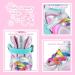 Adjustable Kids Roller Skates with Light Up Wheels - Colorful Pink Small (12J-2) - Buy Online on SooperMarket.com