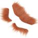 Mustaches Eyebrow Set Self Adhesive Fake Beard and Fake Eyebrow Set False Facial Hair Costume Accessory for Adults Brown - Buy Online on SooperMarket.com