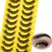 False Eyelashes Short Lashes Full Mink Lashes 10 Pairs Fluffy Cat Eye Strip Eyelash Wispy Volume Lash Pack Fake Eye Lash Natural Look (A-14mm Cat Eye)