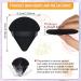100pcs Black Triangle Powder Puffs - Soft Makeup Sponge for Loose Mineral Body Powder - Velour Cosmetic Foundation Tools - Buy Online on SooperMarket.com