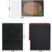 ZLCA Card Deck Box - Fits 100+ Single Sleeved MTG Cards - PU Leather - Strong Magnet - Black & Red - Buy Online on SooperMarket.com