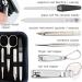 3 Swords Germany - brand quality 8 piece manicure pedicure grooming kit with glass nail file (490) BLUE - JEANS TEXTILE - Buy Online on SooperMarket.com
