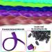 16Pcs Colored Clip in Hair Extensions 22 Inch - New Purple Highlights for Girls & Women - Heat-Resistant Synthetic Hairpieces for Party Hair Decor - Buy Online on SooperMarket.com