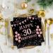 40 Rose Gold Napkins - 30th Birthday Party Decor | 33x33cm Paper Napkins for Men & Women - Buy Online on SooperMarket.com