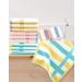 Striped Cotton Washcloths Set - 12 Pack, 13x13 Inches - Face & Body Towels in 3 Colors - Buy Online on SooperMarket.com