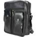 Paul Walter Genuine Leather Black Crossbody Shoulder Bag - Unisex Travel Kit Handbag - Buy Online on SooperMarket.com