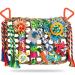Wellensing toy parrot player Colorful natural safe wood block swing for chewing for all parrots & bird (red)