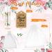 Shop Loopeer 50 Set Bridal Shower Favors - Lip Balm Organza Bags & Thank You Tags for Weddings & Bachelorette Parties - Bulk Souvenirs (Pink Flower - Buy Online on SooperMarket.com