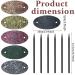 6-Piece Leather Hair Barrette Set for Women | Hair Accessories with Stick | Hair Clip Ponytail Pin for Long Hair - Buy Online on SooperMarket.com