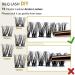 72 D Curl Individual Cluster Lashes - Soft Fluffy DIY Lash Extensions - B&Q Natural Eyelash Clusters - UK-FD-B46-D-8-16MIX - Buy Online on SooperMarket.com