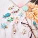 12-Piece Shell Pearl Starfish Hair Clip Set - Resin Alligator Hair Clips for Girls & Women - Buy Online on SooperMarket.com