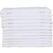 GOLD TEXTILES Premium Washcloths Towel Set - 12 Pack White 12x12 Inches - Soft & Machine Washable - Ideal for Sports & Workouts - 12 White Washcloths Included - Buy Online on SooperMarket.com