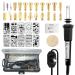 NB Blues 30W Wood Burning Kit with 22pcs Tips /10PCS Stencils/Wood Chips, Professional Adjustable Leather/Wood Burning Tool Set/wood burner kit/wood engraving kit