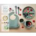 RYLOOBABY 6-Piece Baby Feeding Set with Suction Plate, Bib, Cup, Spoon & Fork - Sage | Non-BPA Food Grade Silicone - Buy Online on SooperMarket.com
