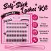 Bamboo Self-Adhesive Eyelash Clusters - 40Pcs | No Glue, No Remover | Reusable Press-On Lashes | Easy to Use - Buy Online on SooperMarket.com
