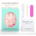 NOVO OVO Short Square Floral False Nails Kit - Happiness as Flowers Purple Lavender Swirl - Valentine's Day & Spring - Buy Online on SooperMarket.com