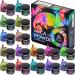 Chameleon Mica Powder - Epoxy Resin Color Pigment 16 Colors Set - Holographic Multicolor Mica Powder - Buy Online on SooperMarket.com