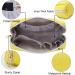 Small Waterproof PU Leather Makeup Bag for Purse - Yellow Cosmetic Pouch with Zipper for Women and Girls - Buy Online on SooperMarket.com