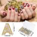 52 Pieces Delicate Style Alphabet Nail Stud Stickers - Rhinestone Letter Charms for Women and Girls Nail Decoration - English Nail Accessories Salon - Buy Online on SooperMarket.com