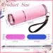 Chumia Mini UV LED Nail Lamp for Gel Nails - Portable Manicure Tool with Nail Cuticle Pusher and Files (Pink) - Buy Online on SooperMarket.com