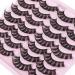Wiwoseo 20MM Russian Strip Lashes - D Curly Natural Faux Mink Eyelashes (14 Pairs) - Buy Online on SooperMarket.com
