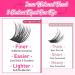 TOOCHUNAG 23A-Fluffy D Curl Eyelash Clusters 8-16mm - Natural DIY Individual Cluster Lashes - Light Russian Strip Lashes for a Flawless Look - Buy Online on SooperMarket.com