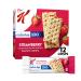 Kellogg's Special K Pastry Crisps, 100 Calorie Snacks, Breakfast Bars, Strawberry, 5.28oz Box (12 Crisps)