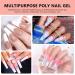 Complete Wakaniya Poly Nail Gel Kit with UV Lamp - 10 Colors for DIY French Ombre Nails - Buy Online on SooperMarket.com
