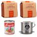 Vietnamese coffee starter set Hello5 - 2 x 250g + filter (phin) + signed condensed milk - high -quality coffee beans from the highlands from Da lat Vietnam Deluxe/Organic Bohne