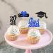 Ercadio 48 Pack 2023 Graduation Cupcake Toppers Black Blue Glitter Grad Cap Diploma Class of 2023 Cupcake Picks for 2023 Graduation Theme Party Cake Decorations Supplies B-grad Blue - Buy Online on SooperMarket.com