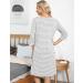 Marvmys Maternity Hospital Breastfeeding Nightdress | 3/4 Sleeves Nursing Nightgown | V Neck Pajama for Pregnant Women - Light Grey - Buy Online on SooperMarket.com