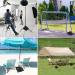 Aqirui Photography Sandbag Saddlebag for Photo Video Studio Stand Backdrop Stand Outdoor Patio Sports Transparent PP Bag and Clips Included 2 Packs - Buy Online on SooperMarket.com