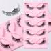 Fluffy False Lashes Fake Eyelashes 5 Pairs Lash Extension with Small Pearl Decoration Cat Eye False Eyelashes 3D Faux Eyelashes for Costume Party Stage Performance Festival Celebrations - Buy Online on SooperMarket.com