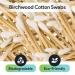 Buy 50 Biodegradable Long Cotton Swabs - Eco-Friendly 8 Inch Q Tips for Eyes Ears & Makeup - Lint Free Birchwood & Cotton - Buy Online on SooperMarket.com