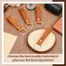 Shop Nuen 4-Piece Leather Key Ring Set | Durable Leather Keychains with Metal Loops for Cars | Stylish Key Accessories - Buy Online on SooperMarket.com