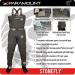 Paramount Outdoors Stonefly Breathable Stockingfoot Chest Fishing Wader Medium - Buy Online on SooperMarket.com