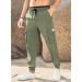 Elegancity Men's Cargo Jogger Work Pants with Drawstring and Pockets - Regular Fit Sweatpants (Sizes 38-46) - 32, A-Green - Buy Online on SooperMarket.com
