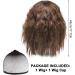 SKHAOVS Curly Fancy Dress Wigs with Hair Bangs Short Wavy Curly Women Fresh Bright Synthetic Ordinary Flat Bangs Bob Wig Cosplay Party Wigs Women's Shoulder Length Halloween Girl Wigs (Brown) - Buy Online on SooperMarket.com