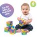 Playgro 181170 Bath Play Cube Set - 6 Colorful Animal Motifs for Infants 6 Months+ 7x7cm Fun Bath Toys - Buy Online on SooperMarket.com