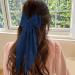Buy Wllhyf Navy Blue Hair Clips - Big Bow Satin Hairpins & 90s Accessories for Women & Girls - Buy Online on SooperMarket.com