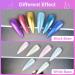 URAQT Chrome Nail Powder Set - 6 Colors Holographic Glitter Dust Powders for Manicure - Mirror Effect Pearl Pigment with Sponge Brush - DIY Nail Art Decoration - Buy Online on SooperMarket.com