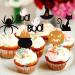 36 Pack Halloween Cupcake Toppers - Witch Hat, Spider, Pumpkin, Ghost, Cat Cupcake Picks - Ideal for Baby Showers, Birthdays, Halloween Parties - Cake Decor Supplies (Pattern 1) - Buy Online on SooperMarket.com